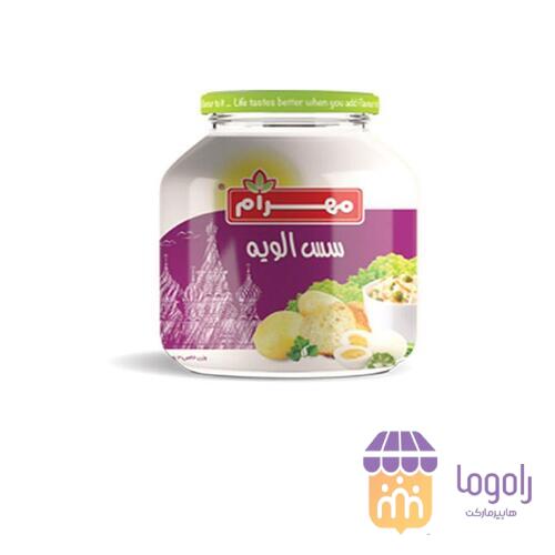 عکس  (مهرام) سس سالاد الویه 640گرمی شیشه ای