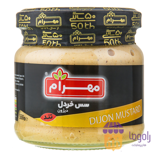 عکس  (مهرام) سس خردل تند شیشه 200 گرم