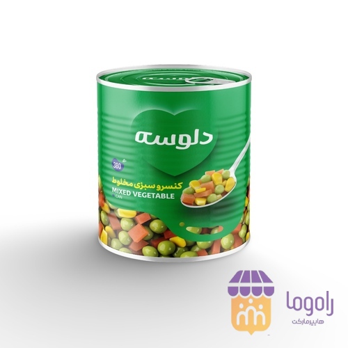 عکس  کنسرو لوبیا 380 گرمی ایزی اوپن دلوسه