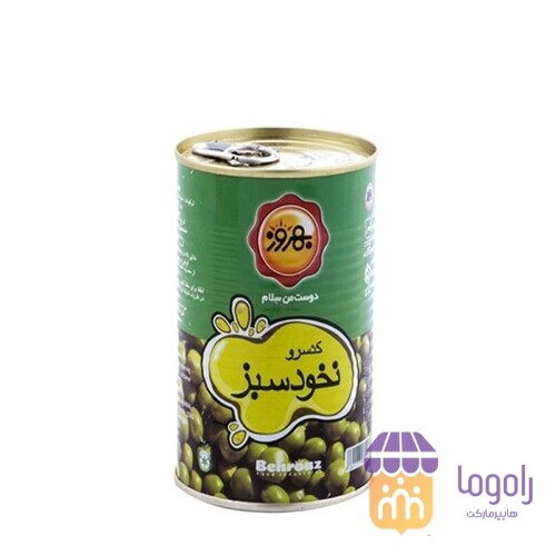 عکس  کنسرونخود سبز بهروز 380 گرمی 