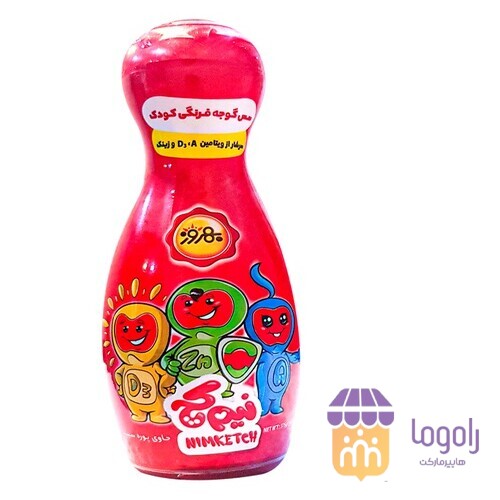 عکس  سس گوجه فرنگی کودک 375 گرم نیم کچ بهروز
